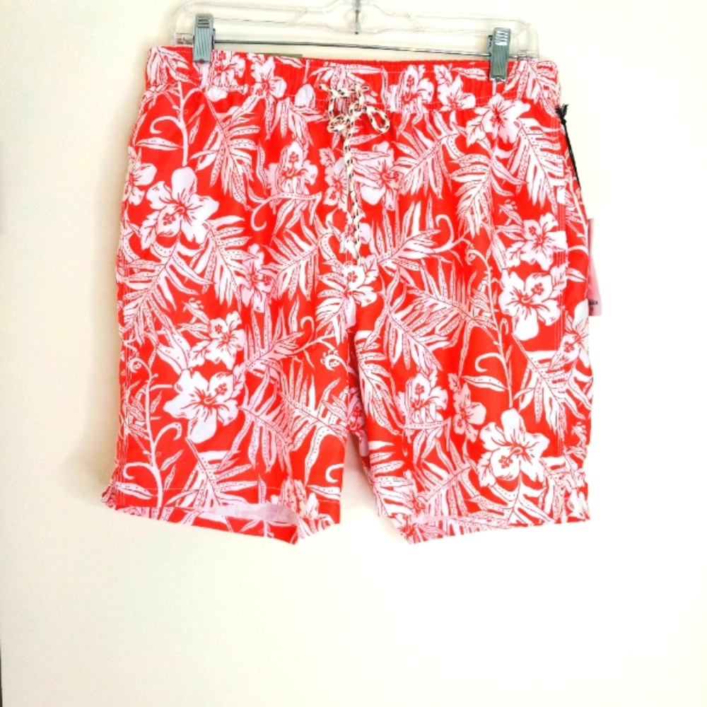 Goodfellow men's size M tropical print swim trunks NWT